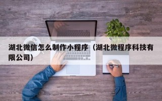 资兴湖北微信怎么制作小程序（湖北微程序科技有限公司）